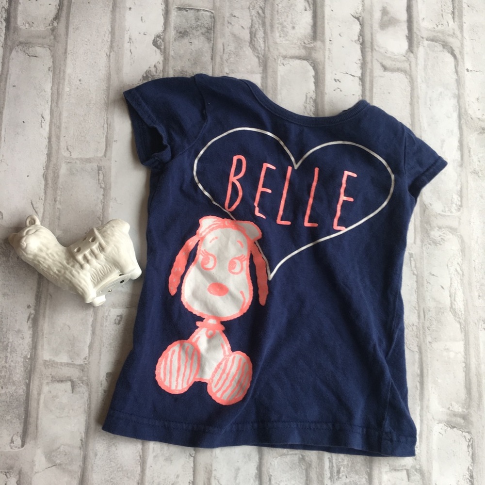 Belle and snoopy girls shirt